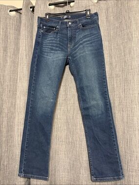 Hollister Men's Mid/Dark Blue Slim Straight Jeans
